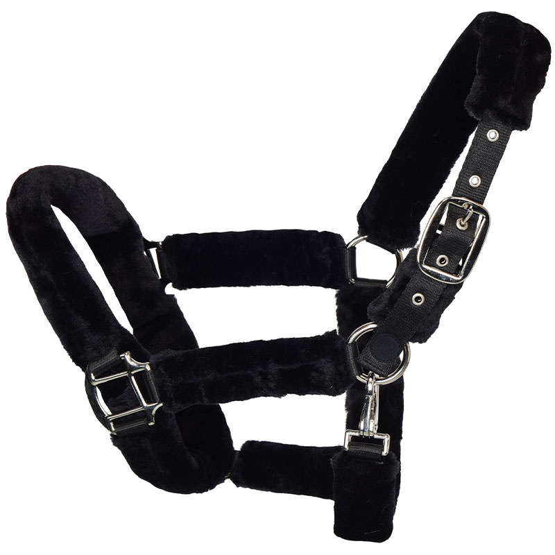 Halfter mit Fell KLnikkey Zwart
