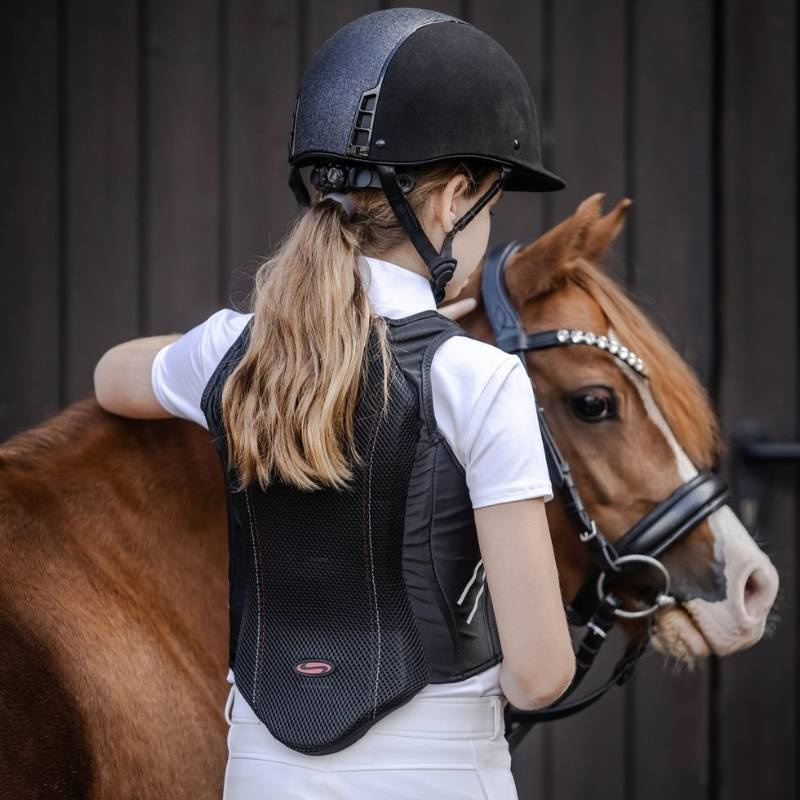 Rugbeschermer Kind/Junior P07 Zwart