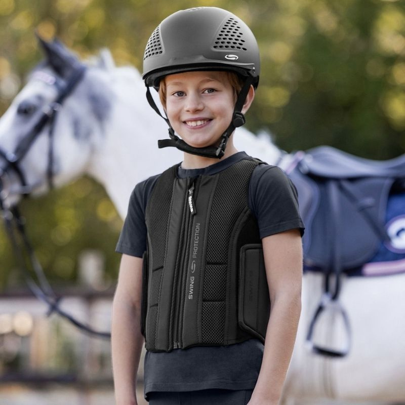 Rugbeschermer Kind/Junior P24 Pro Zwart