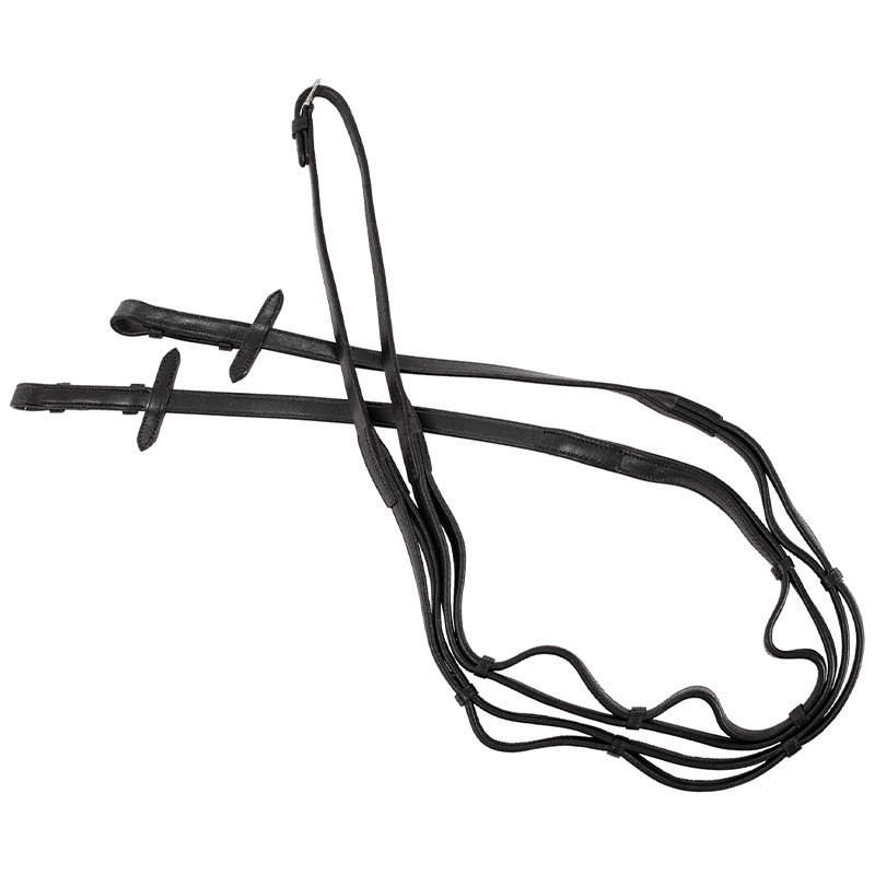 Hunter teugels Supreme Zwart/Zilver