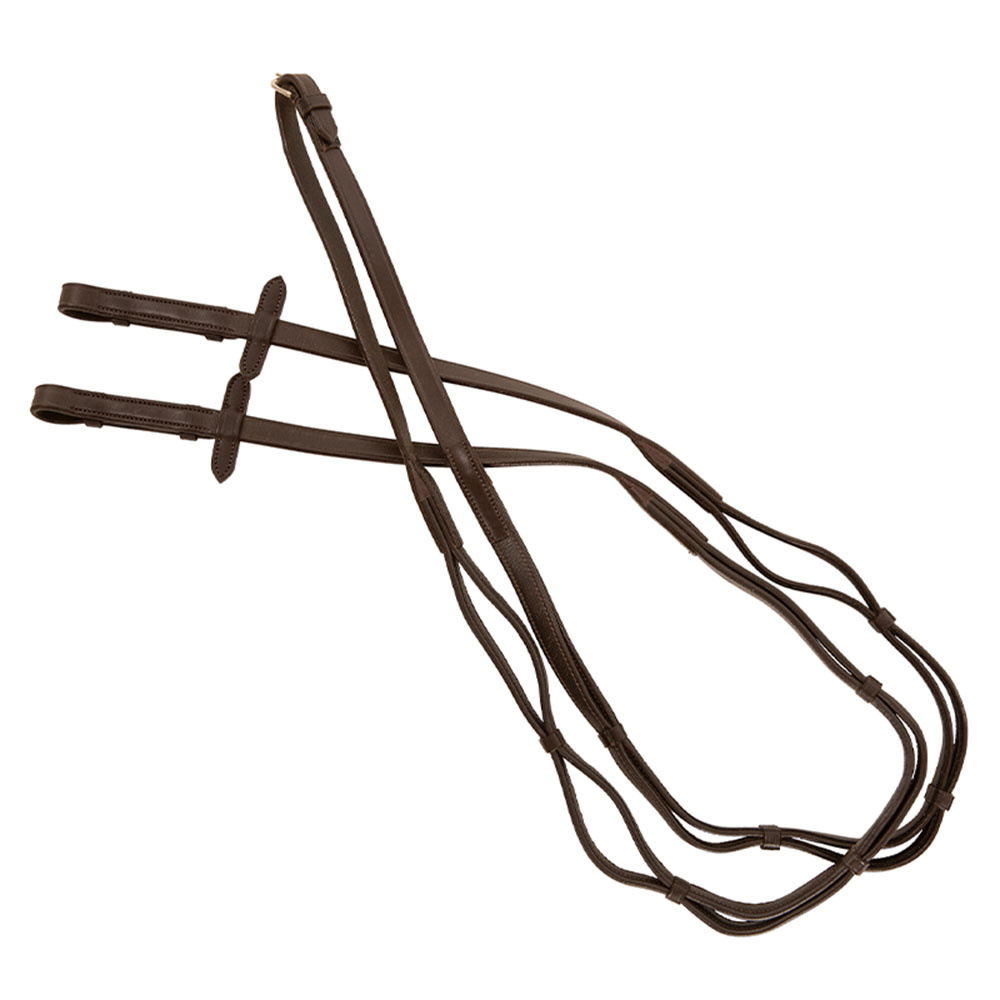 Hunter teugels Supreme Bruin/Goud