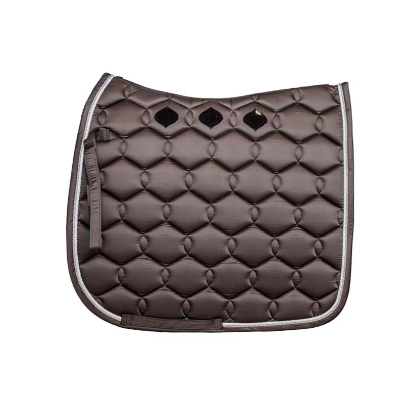 Dressuurzadeldek Glossy Wave Bruin