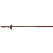 Rubberen teugels met stops Selected Oak Bark/Zilver Rubberen teugels met stops Selected Oak Bark/Zilver