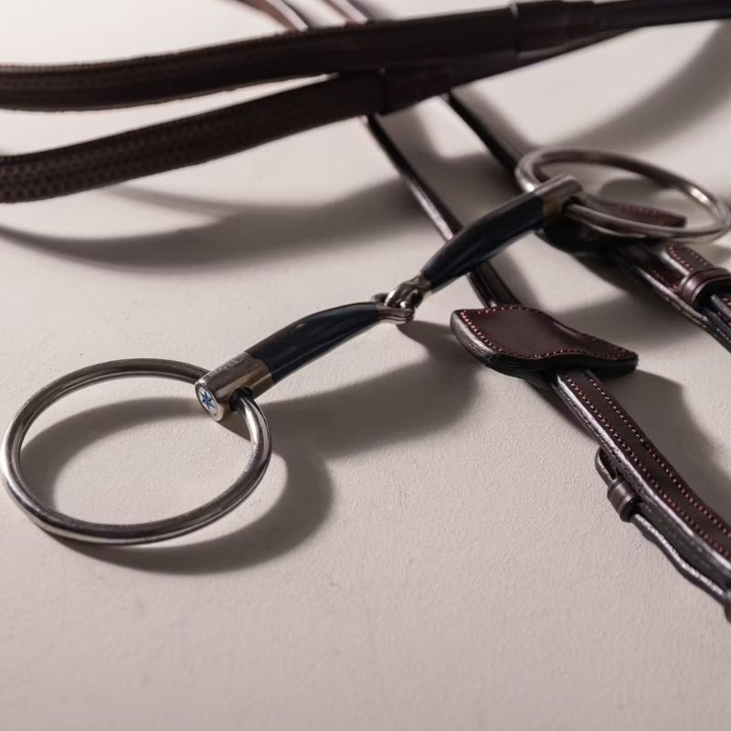 Enkelgebroken Trens met Losse Ringen Sweet Iron 14mm