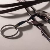 Enkelgebroken Trens met Losse Ringen Sweet Iron 14mm Enkelgebroken Trens met Losse Ringen Sweet Iron 14mm