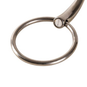 Enkelgebroken Trens met Losse Ringen Stainless Steel 14mm Enkelgebroken Trens met Losse Ringen Stainless Steel 14mm