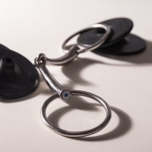 Enkelgebroken Trens met Losse Ringen Stainless Steel 14mm Enkelgebroken Trens met Losse Ringen Stainless Steel 14mm