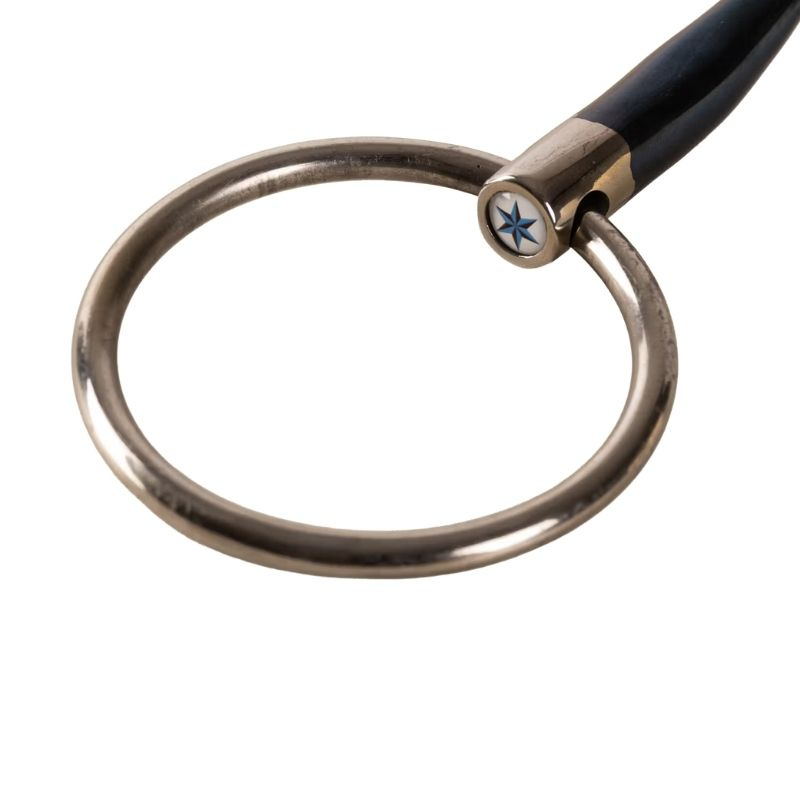 Dubbelgebroken Trens met Losse Ringen Sweet Iron 14mm