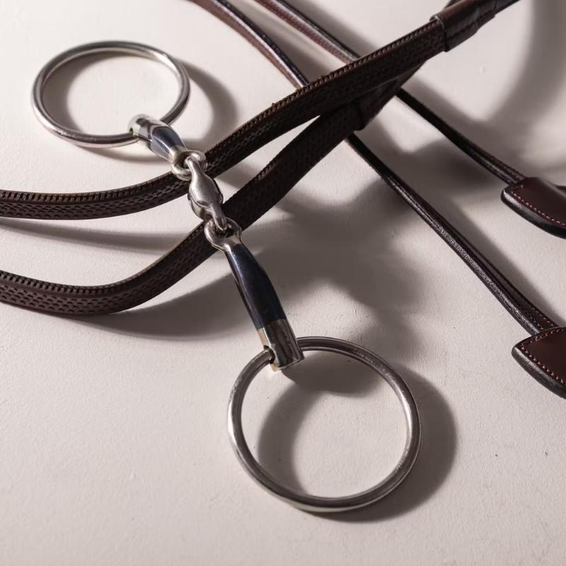 Dubbelgebroken Trens met Losse Ringen Sweet Iron 14mm