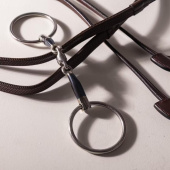 Dubbelgebroken Trens met Losse Ringen Sweet Iron 14mm Dubbelgebroken Trens met Losse Ringen Sweet Iron 14mm