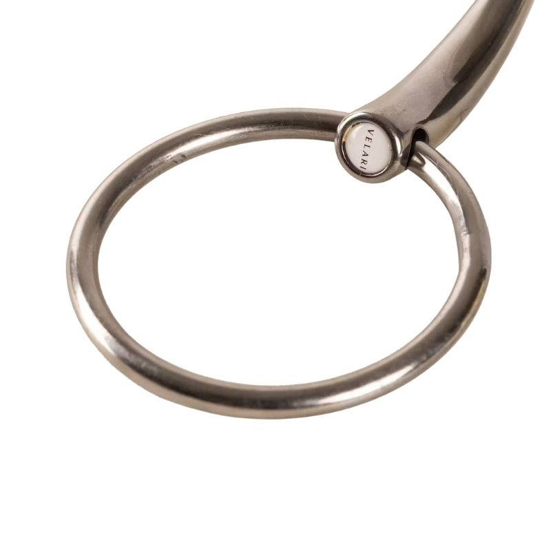Dubbelgebroken Trens met Losse Ringen Stainless Steel 14mm