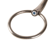 Dubbelgebroken Trens met Losse Ringen Stainless Steel 16mm Dubbelgebroken Trens met Losse Ringen Stainless Steel 16mm