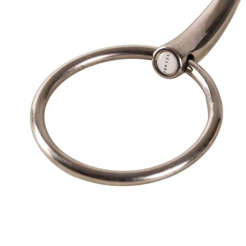 Dubbelgebroken Trens met Losse Ringen Stainless Steel 16mm