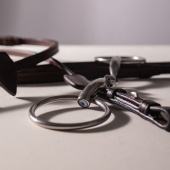 Dubbelgebroken Trens met Losse Ringen Stainless Steel 16mm Dubbelgebroken Trens met Losse Ringen Stainless Steel 16mm
