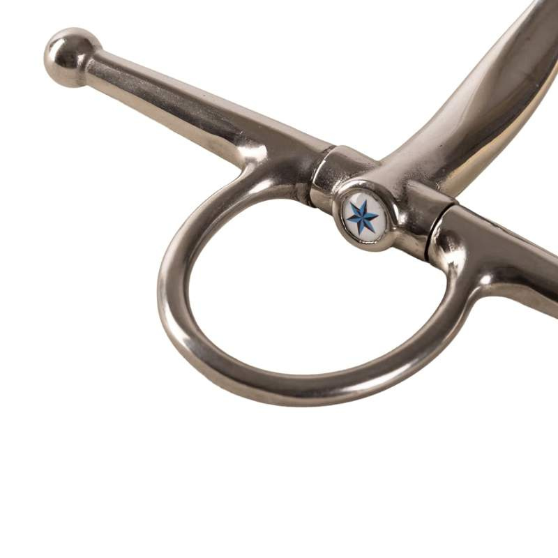 Full Cheek Bit Enkelgebroken Stainless Steel 14mm