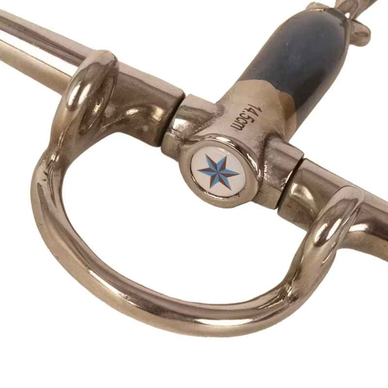 Fullcheek Gag Bit Enkelgebroken Sweet Iron 16mm