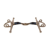 Fullcheek Gag Bit Dubbelgebroken Sweet Iron 16mm Fullcheek Gag Bit Dubbelgebroken Sweet Iron 16mm