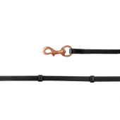 IJslandse teugels Snap Hook Zwart/Roségoud IJslandse teugels Snap Hook Zwart/Roségoud