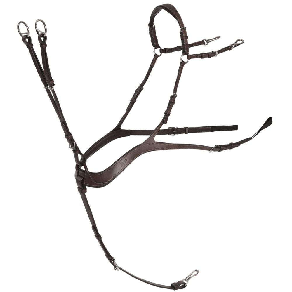 Anatomisch Voorbieg met Martingal Chocolate/Zilver