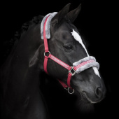 Halster met Fleece Rood/Grijs Halster met Fleece Rood/Grijs