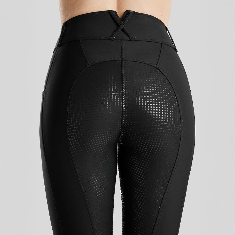 Rijbroek MoZida Refined Crystals Full Grip Zwart