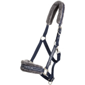 Halster met Fleece Marineblauw/Grijs Halster met Fleece Marineblauw/Grijs