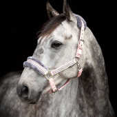 Halster met Fleece Lichtroze/Grijs Halster met Fleece Lichtroze/Grijs