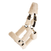 Grimriem Cozy met Bont Zwart/Natuur Grimriem Cozy met Bont Zwart/Natuur