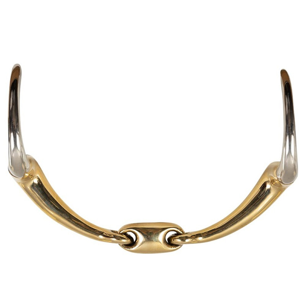 Dubbelgebroken Eggbet Bit met Lock Up Soft Contact Magic System 12mm