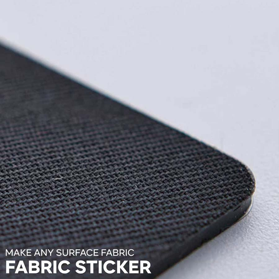 Bevestigingspatch voor Paardrijcap Fabric Sticker 2-pack Zwart