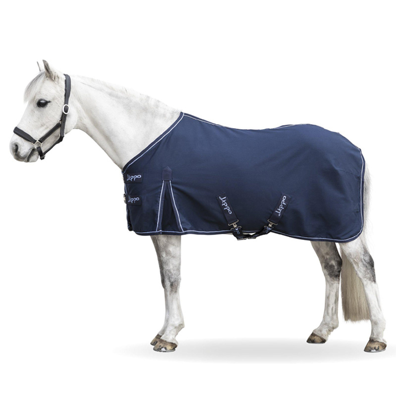 Katoenen deken Polycotton Marineblauw