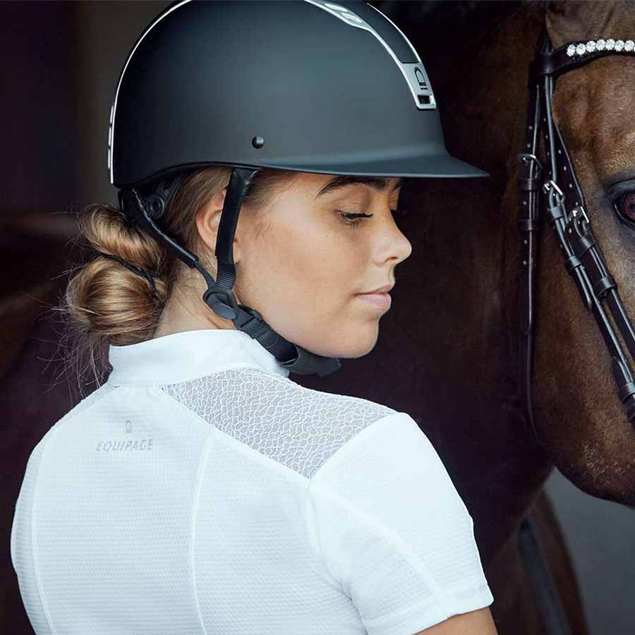 Paardrijcap Priority Mat Zwart
