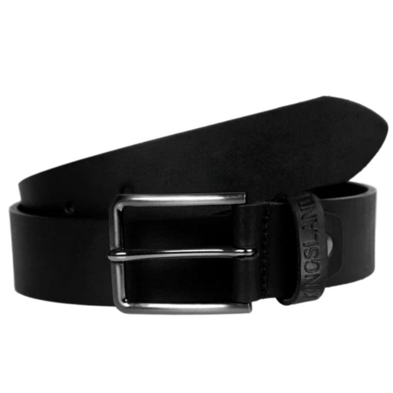 Leren riem Classic Unisex Zwart