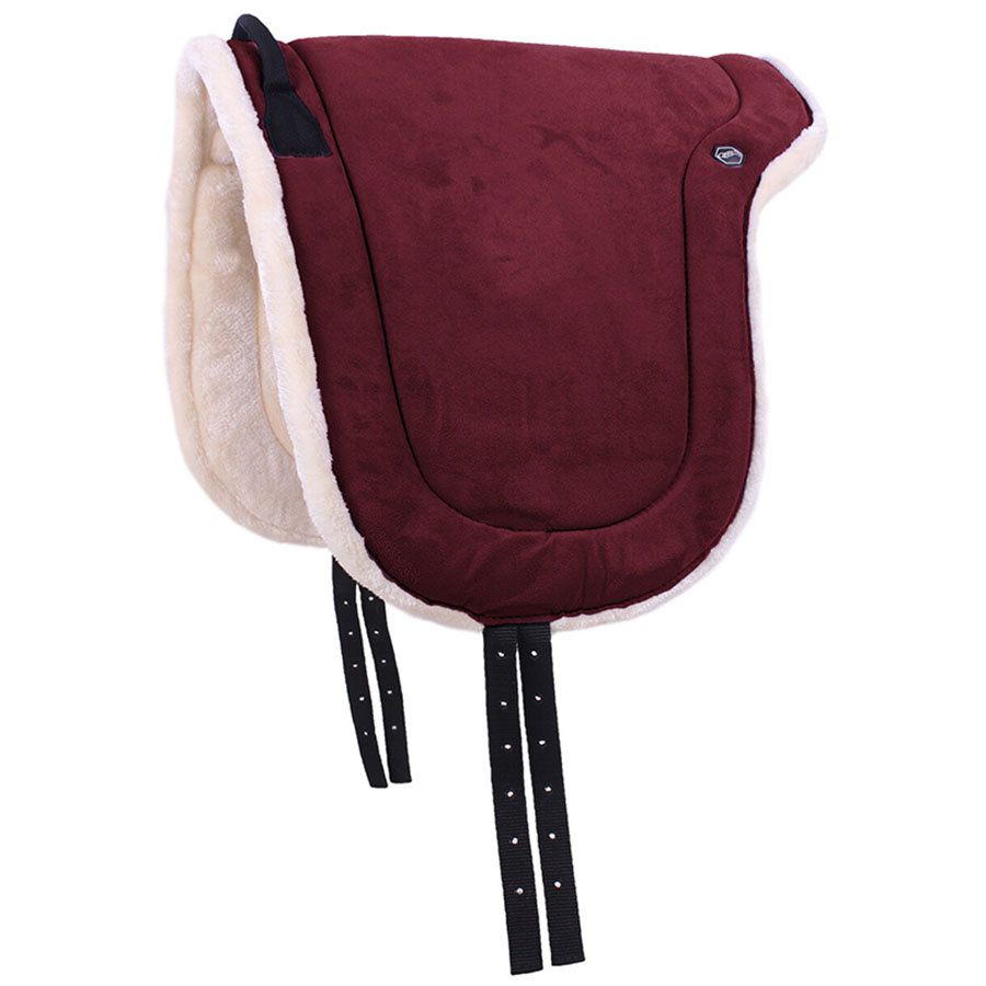 Bareback Pad Fauxfur Bordeaux