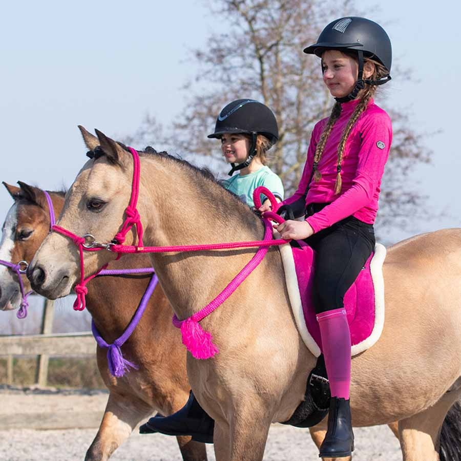 Bareback Pad Fauxfur Roze