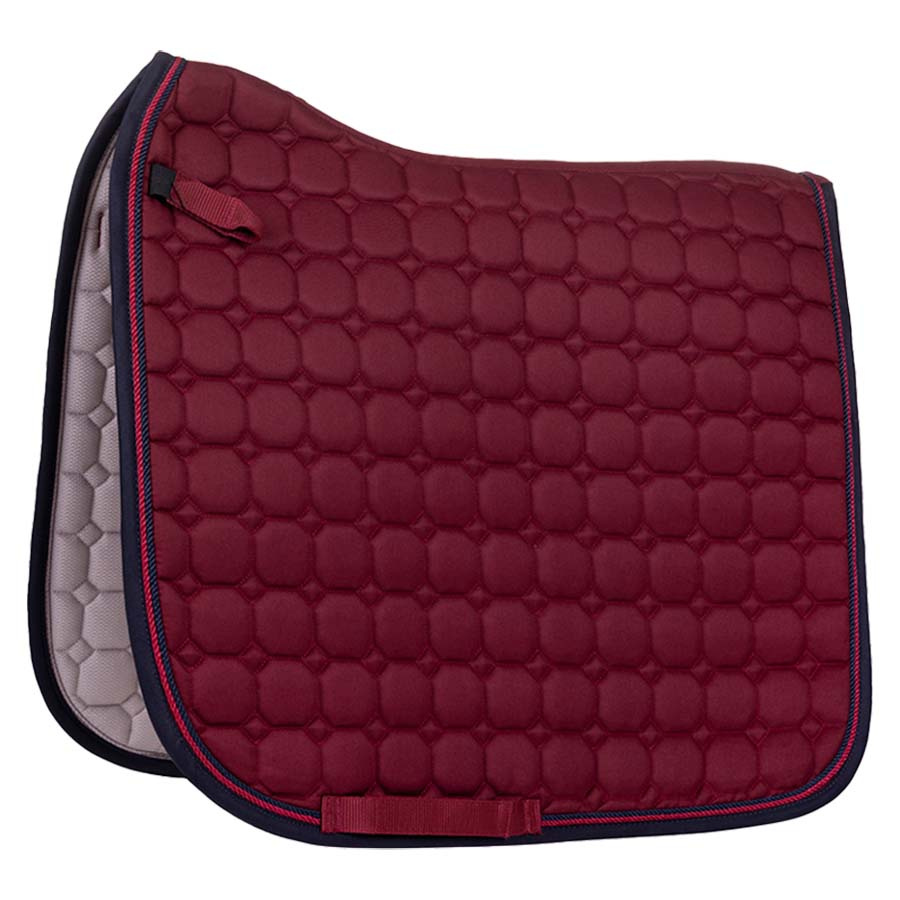 Dressuurzadeldekje Florence Rood/Bordeauxrood
