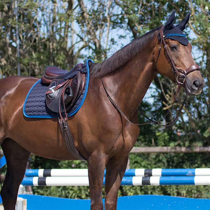 Veelzijdigheidszadeldekje Florence Marineblauw/Blauw