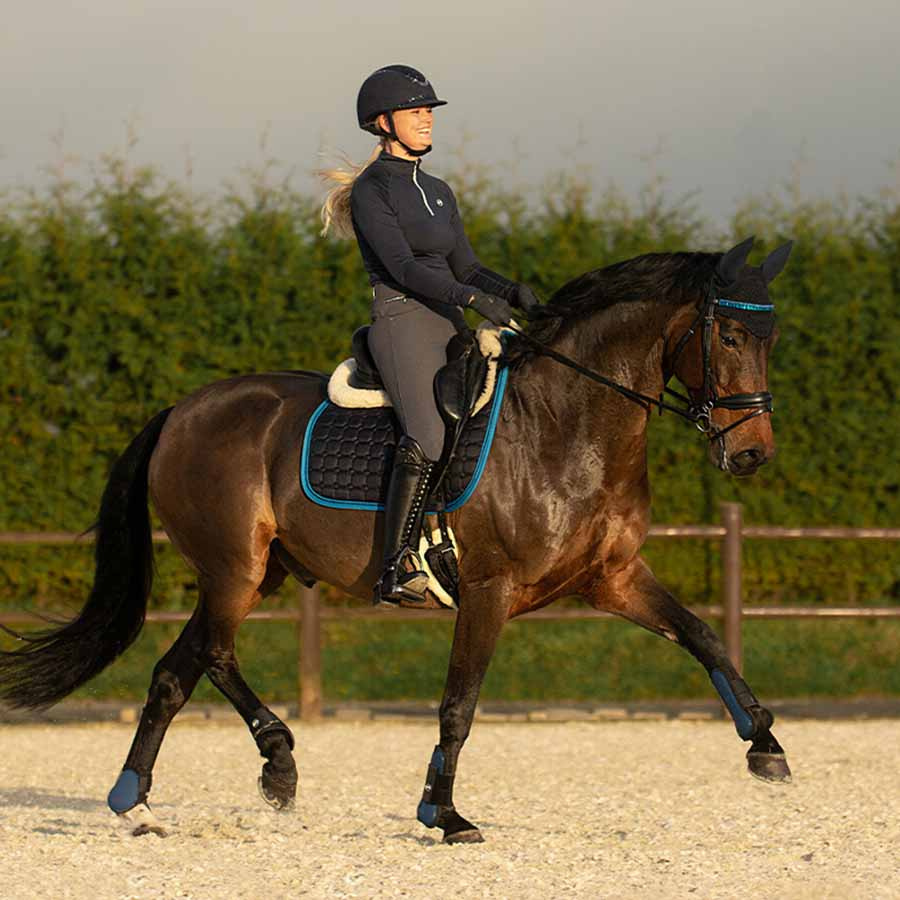 Veelzijdigheidszadeldekje Florence Marineblauw/Blauw