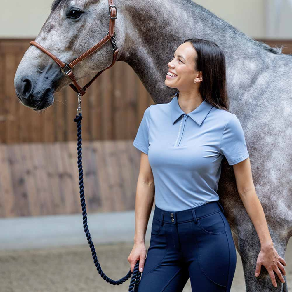 Rijtop Nash 1/4 Zip Lichtblauw