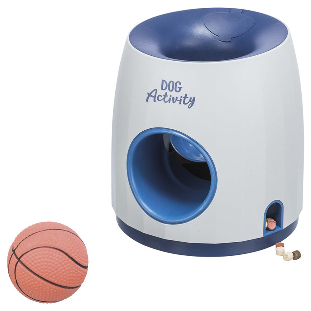 Aktiviteitsspeelgoed Dog Activity Ball & Treat Niveau 3 Blauw/Wit