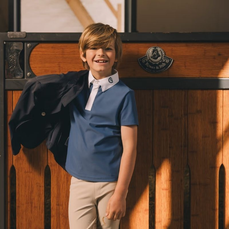 Wedstrijdshirt Kind/Junior Boy Osaka Short Sleeve Blauw