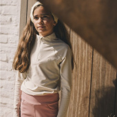 Trainingstop Kind/Junior Girl Madrid Long Sleeve Beige Trainingstop Kind/Junior Girl Madrid Long Sleeve Beige