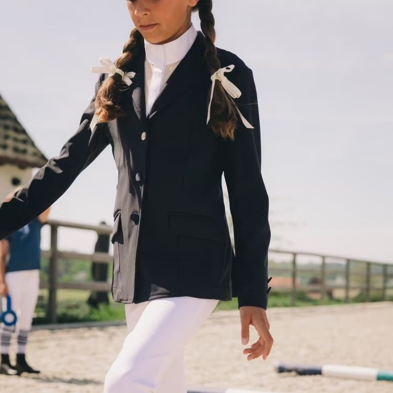 Wedstrijdjasje Kind/Junior Girls Paris Marineblauw