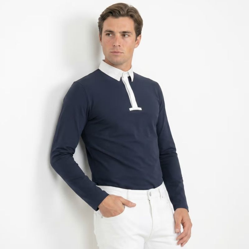 Wedstrijdshirt Heren Classic Long Sleeve Marineblauw