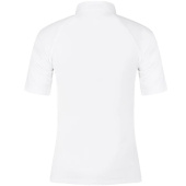 Wedstrijdshirt Classic Glitter Zipper Short Sleeve Wit Wedstrijdshirt Classic Glitter Zipper Short Sleeve Wit