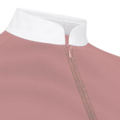 Wedstrijdshirt Classic Glitter Zipper Short Sleeve Oudroze Wedstrijdshirt Classic Glitter Zipper Short Sleeve Oudroze