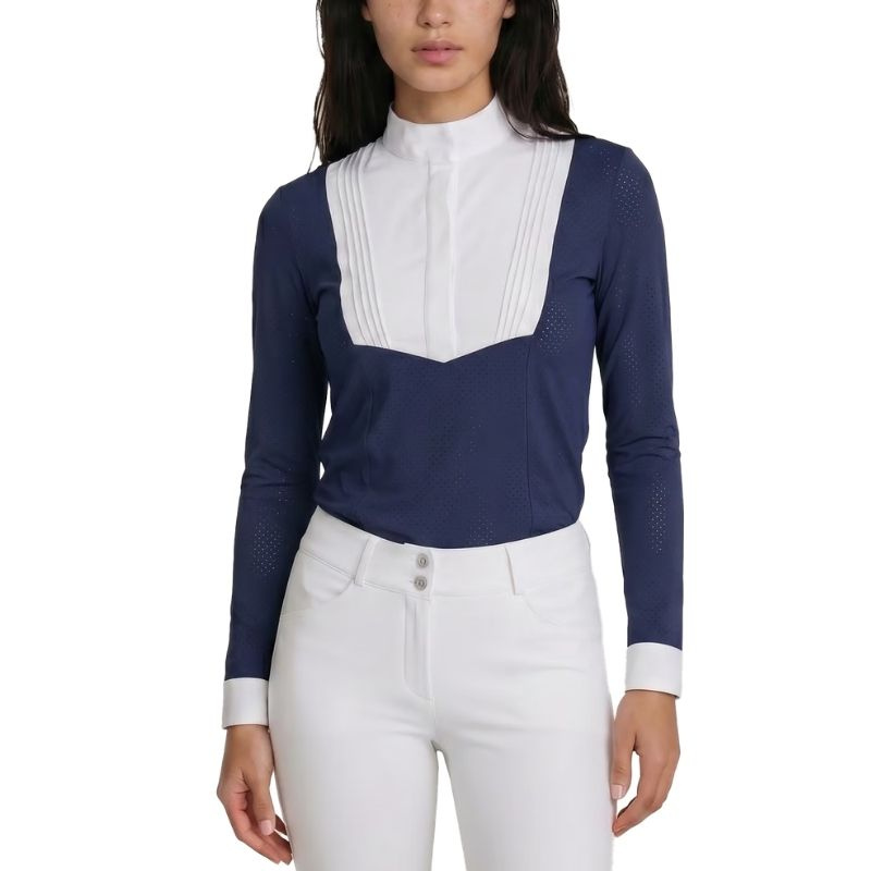 Wedstrijdshirt Heritage Air Long Sleeve Marineblauw