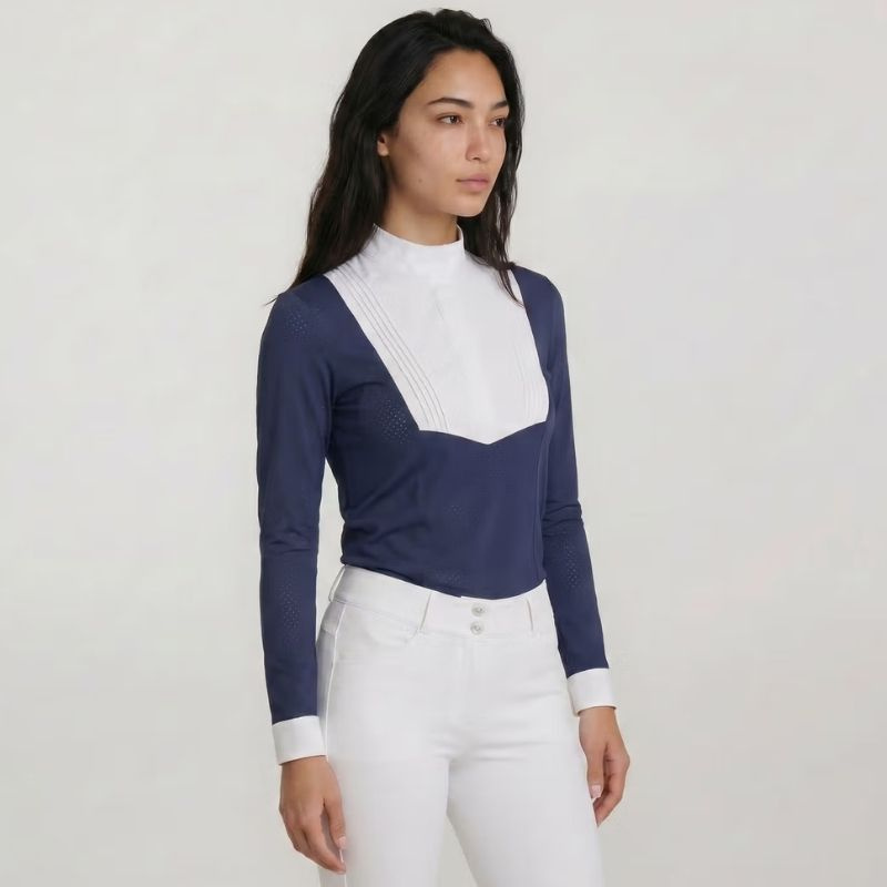 Wedstrijdshirt Heritage Air Long Sleeve Marineblauw