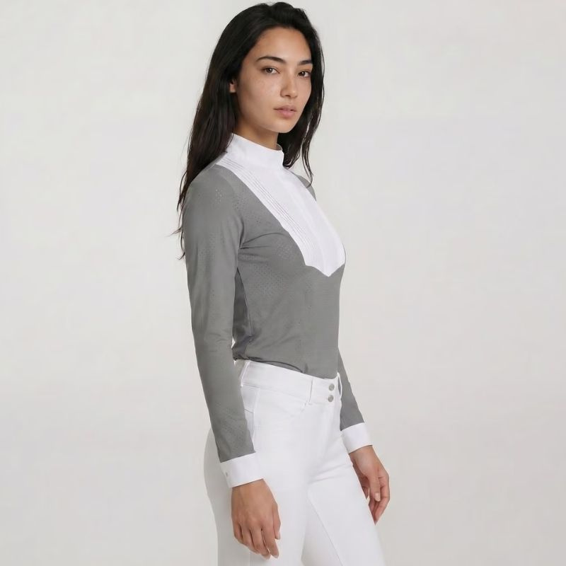 Wedstrijdshirt Heritage Air Long Sleeve Grijs