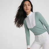 Wedstrijdshirt Heritage Air Long Sleeve Mintgroen Wedstrijdshirt Heritage Air Long Sleeve Mintgroen